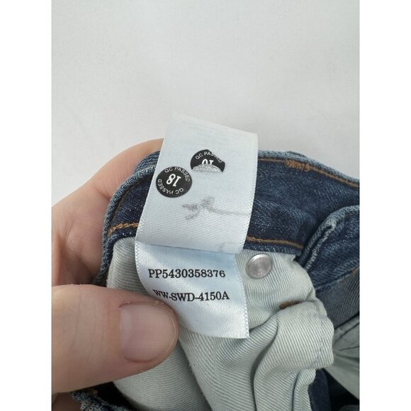 Everlane The Summer Jean Size 29 Regular Blue Wash Straight Leg Distressed Ankle - Picture 7 of 12